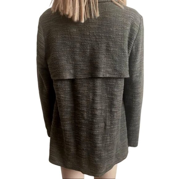 Dr2 By Daniel Rainn Black Open Front‎ Textured Jacket with Pockets Size Small - Picture 11 of 11